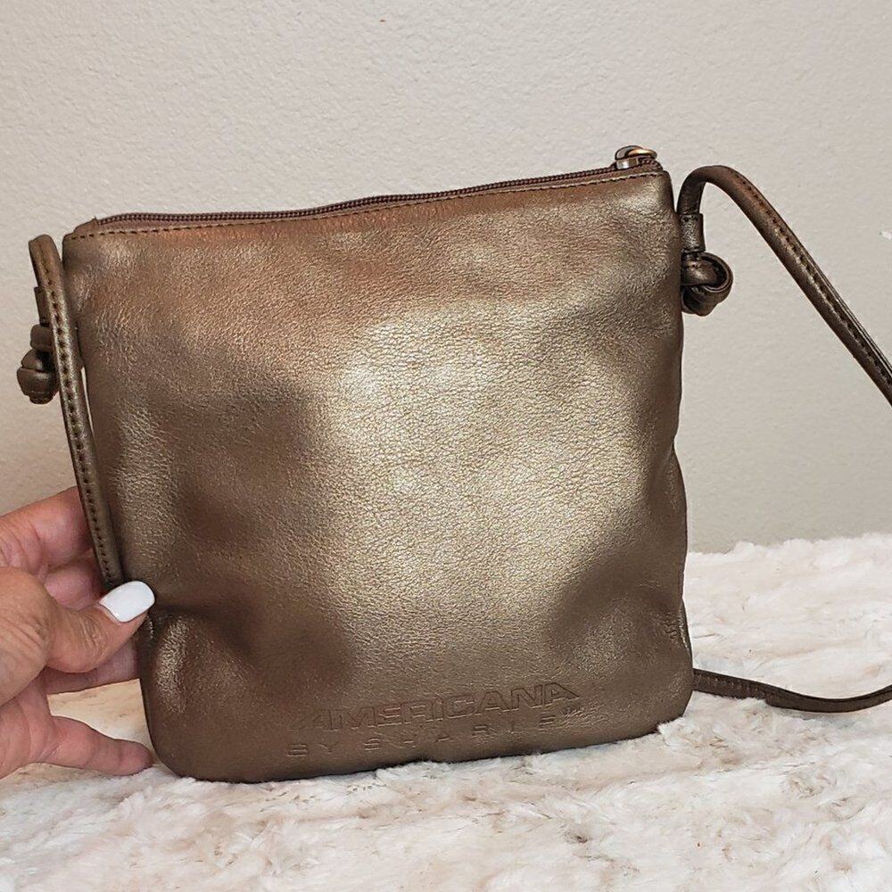 Americana By Sharif Cross Body Broze Handbag